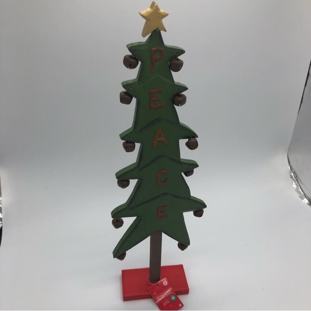 NWT, Tree with Bells and PEACE.  16” Height